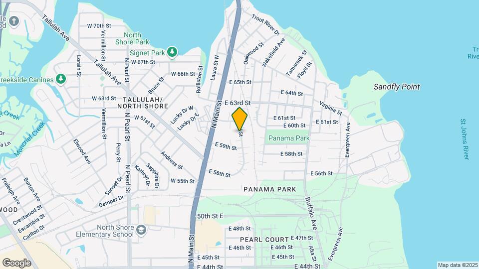 6946 Oakwood St Map and Location Details