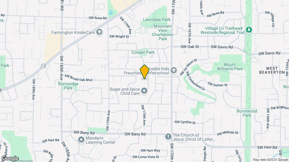 17355 SW Sumac Ct Map and Location Details