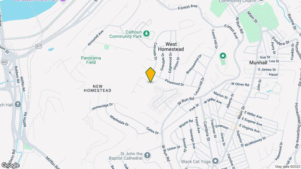 1419 Overdale Dr Mapa y Detalles de la Ubicación