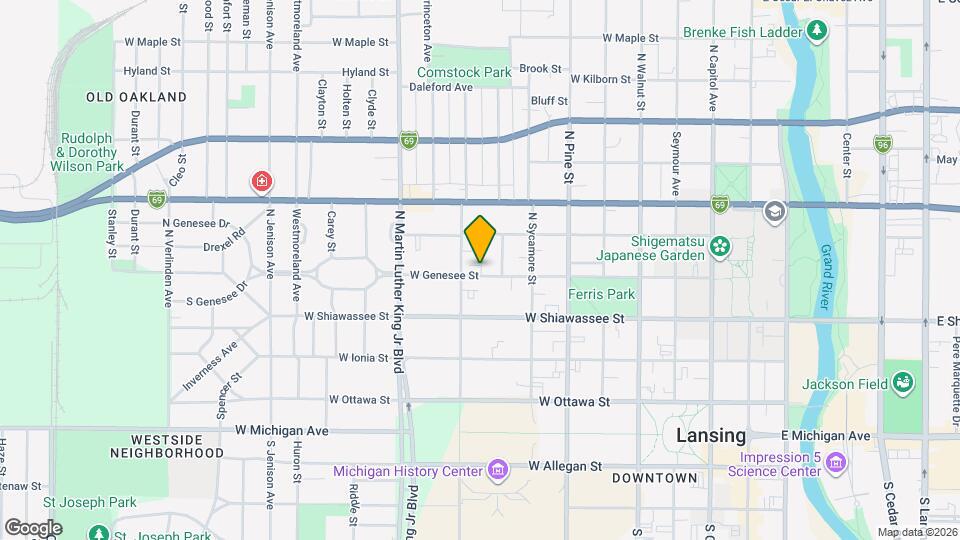 810 W Genesee St Map and Location Details