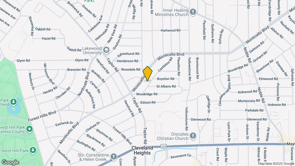 1222 Castleton Rd Map and Location Details