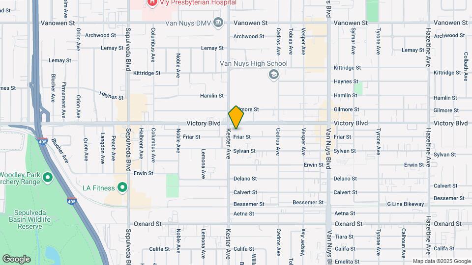 14837 Friar St Mapa y Detalles de la Ubicación