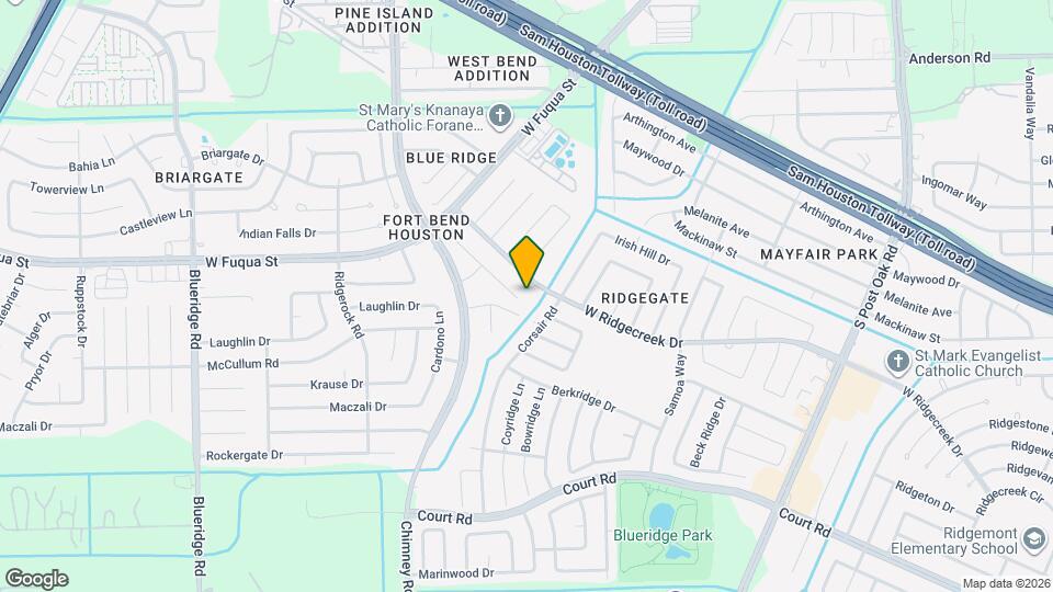 15755 Briargate Ct Mapa y Detalles de la Ubicación