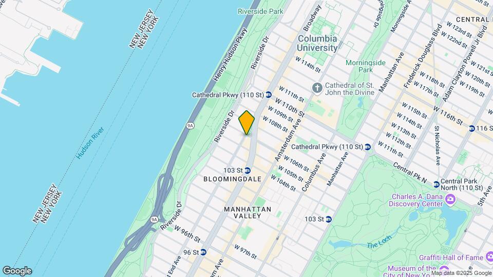 936 West End Avenue Mapa y Detalles de la Ubicación