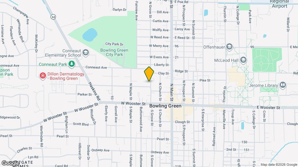 307 1/2 N Grove St Map and Location Details