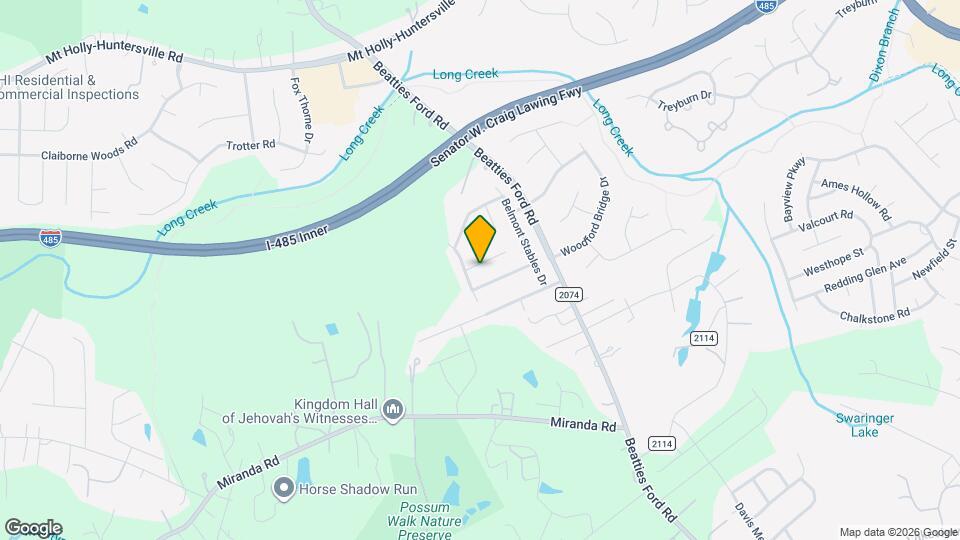 3910 Hunter Hill Ln Map and Location Details