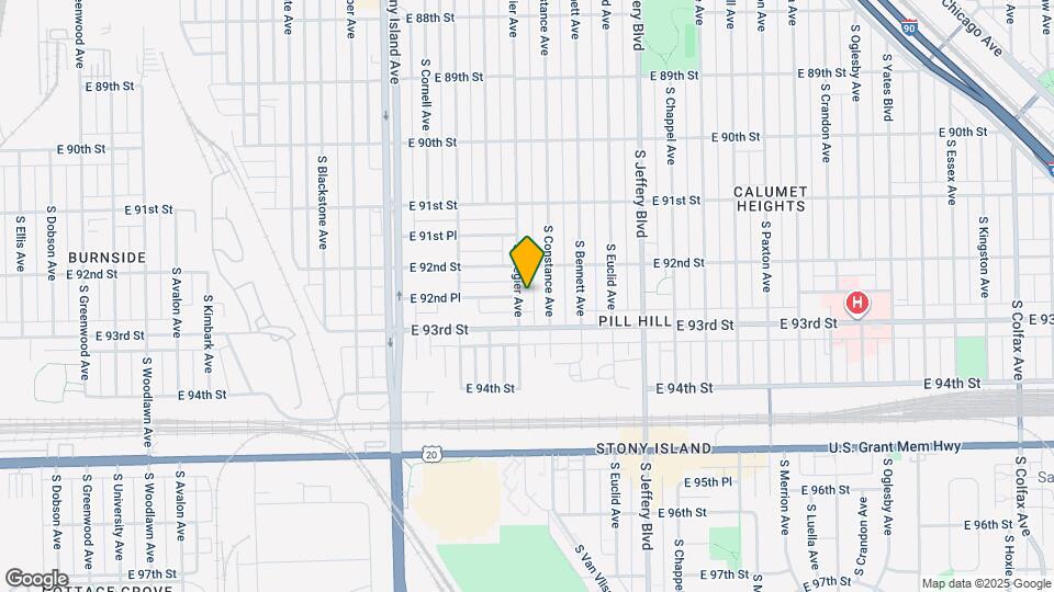 9227 S Cregier Ave Map and Location Details