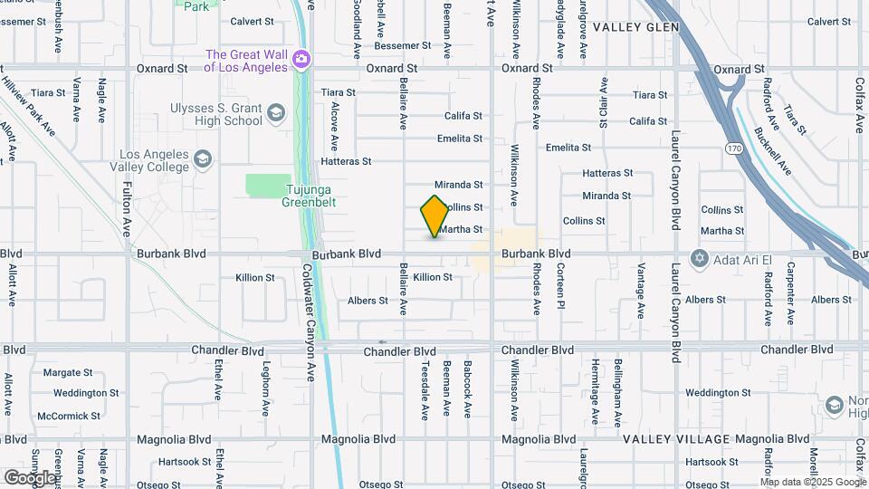 12611 Burbank Blvd Mapa y Detalles de la Ubicación
