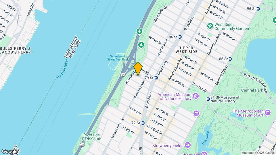 316 W 78th St Map and Location Details