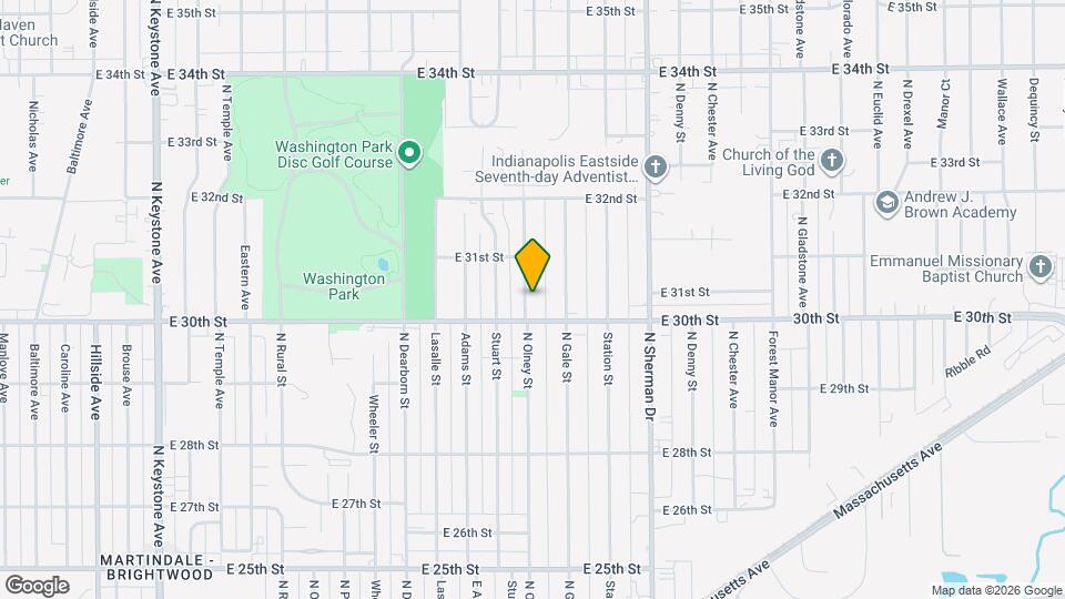 3021 N Olney St Mapa y Detalles de la Ubicación