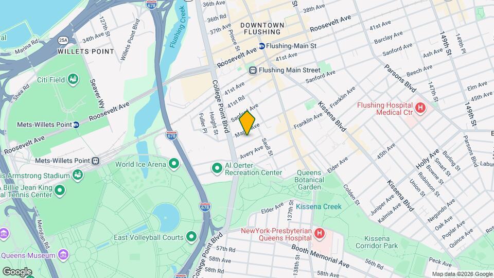 132-39 Pople Ave Map and Location Details