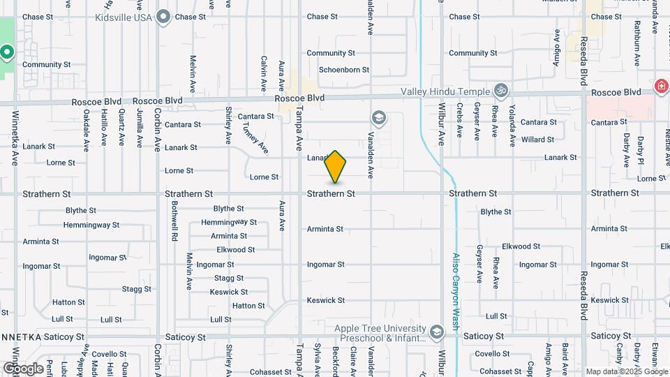 19201 Strathern St Map and Location Details