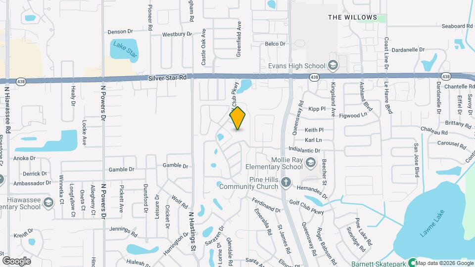 2203 Silver Pines Pl Map and Location Details