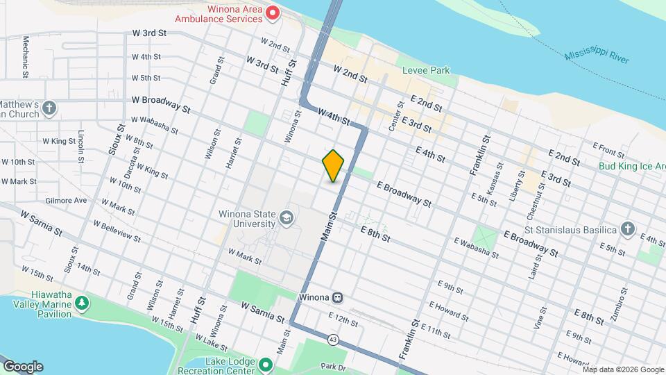 110 W Wabasha St, Unit 2 Map and Location Details