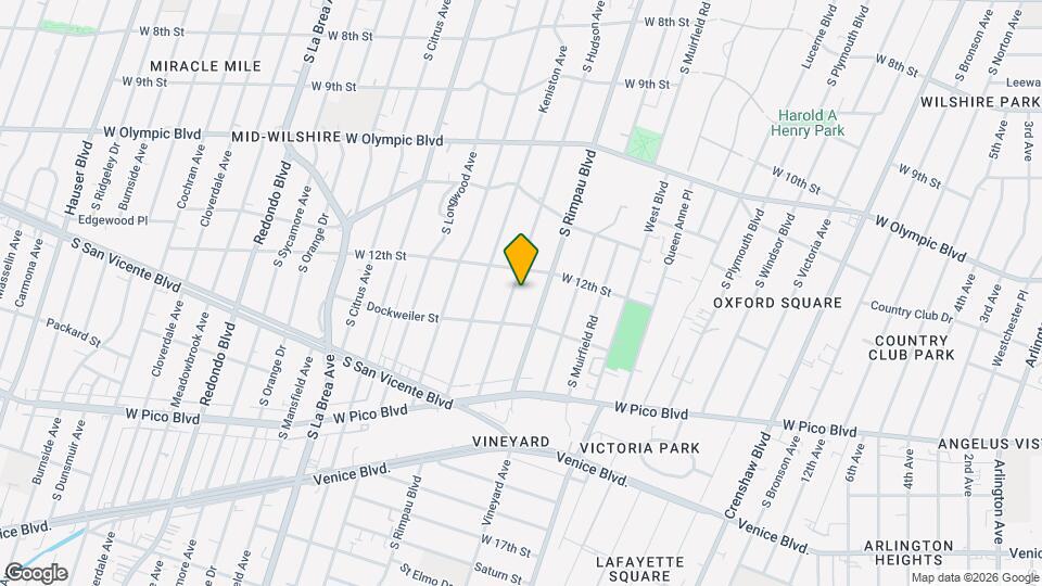 1224 S Hudson Ave Mapa y Detalles de la Ubicación