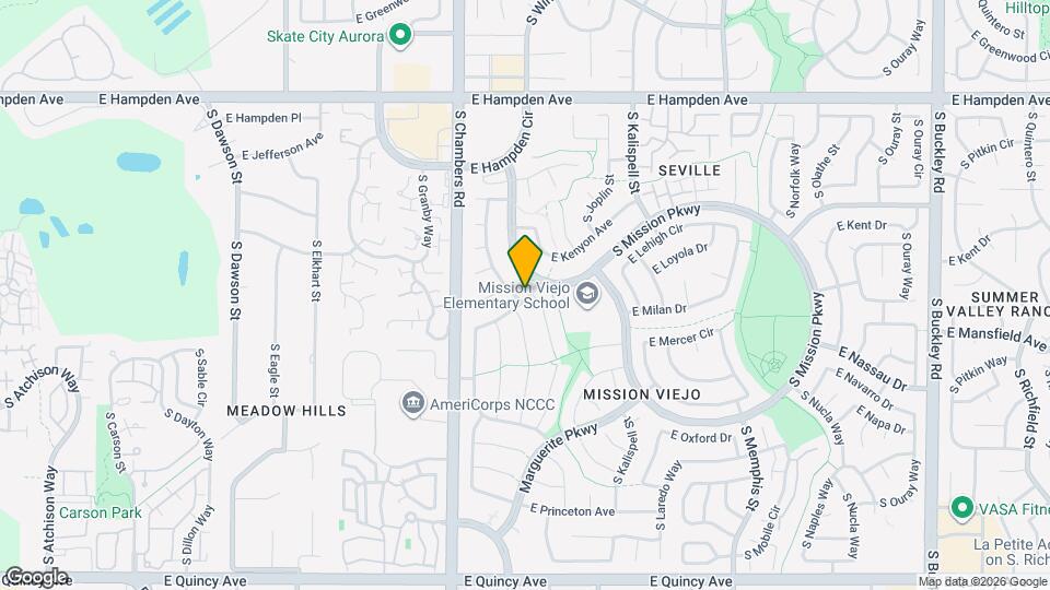 3818 S Helena Way Map and Location Details