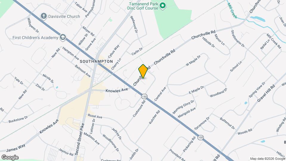 747 Churchville Rd Map and Location Details