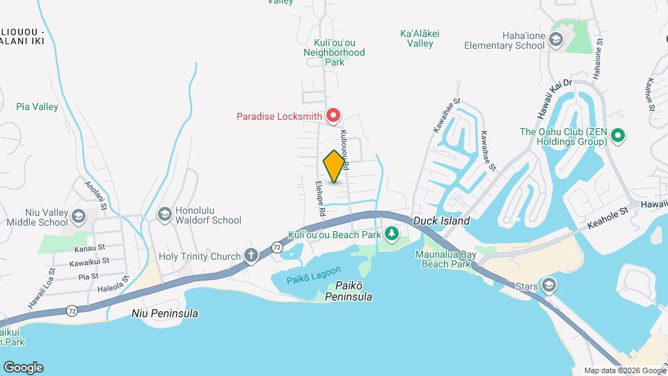 254A Kuliouou Rd Mapa y Detalles de la Ubicación