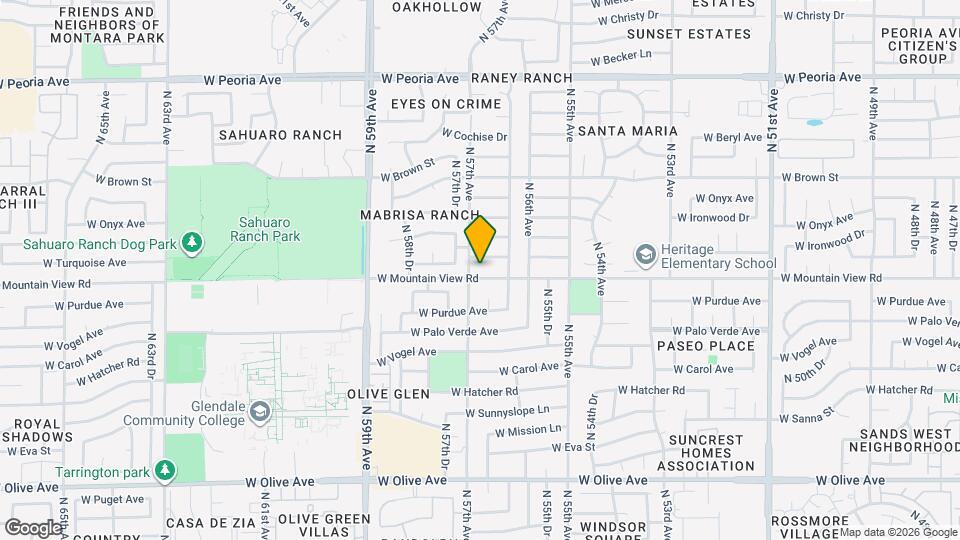 5648 W Mountain View Rd Map and Location Details