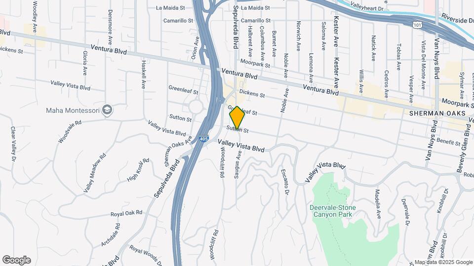 4321 Saugus Ave Mapa y Detalles de la Ubicación