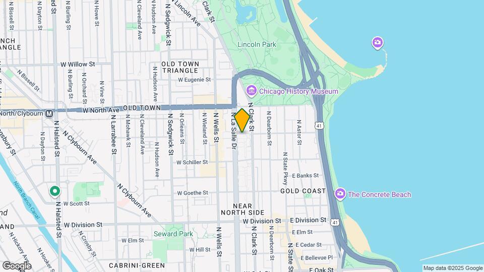 1460 N Sandburg Ter, Unit 607A Mapa y Detalles de la Ubicación