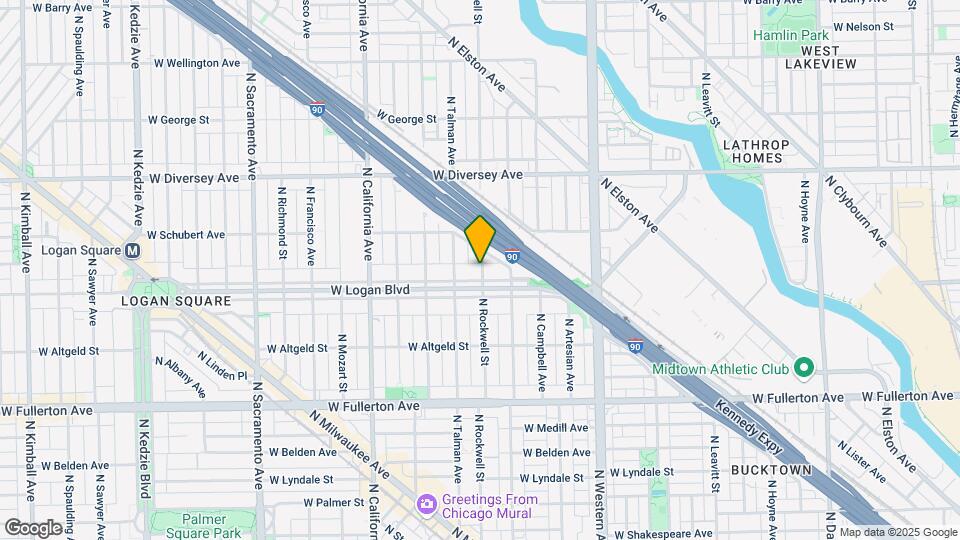 2600 W Logan Blvd Map and Location Details