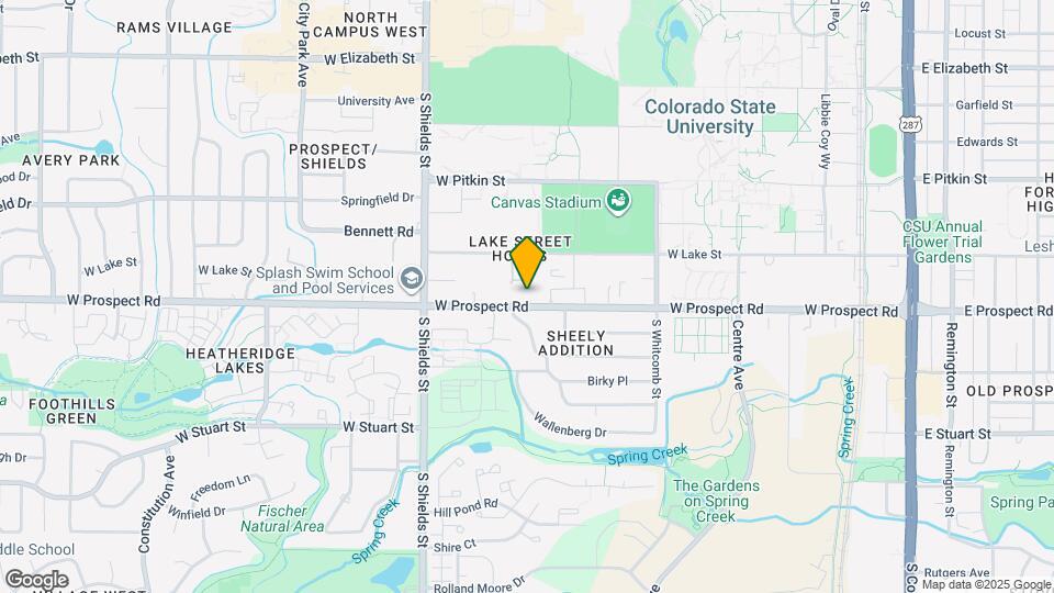 The Standard at Fort Collins Map and Location Details