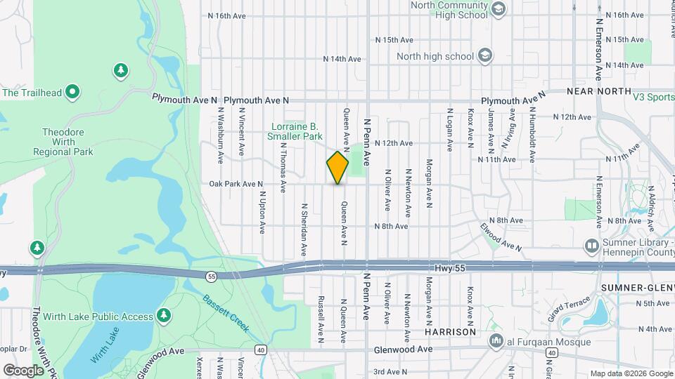 2305 Oak Park Ave N Map and Location Details