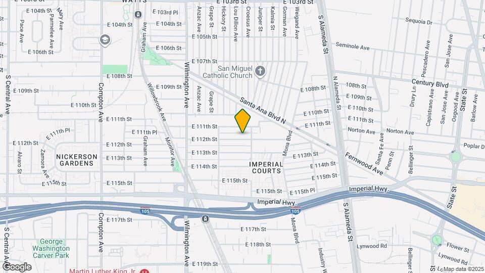 2117 E 112th St Map and Location Details