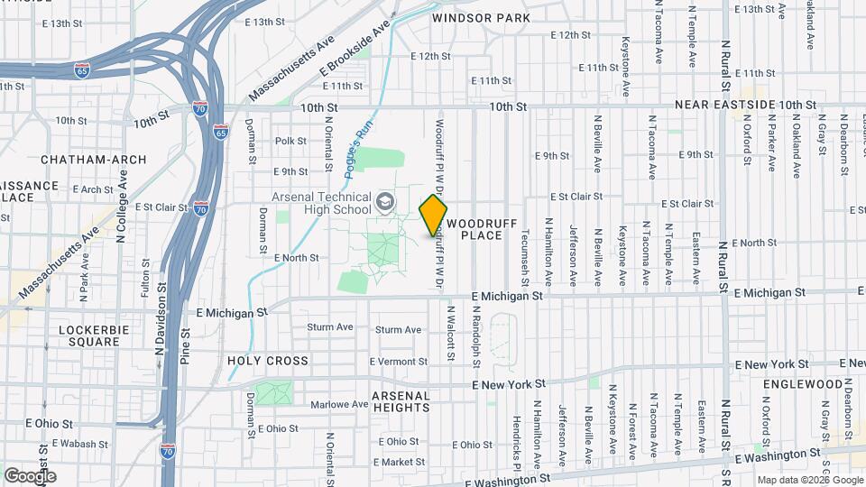 638 Woodruff Pl W Dr, Unit Apt 3 Map and Location Details