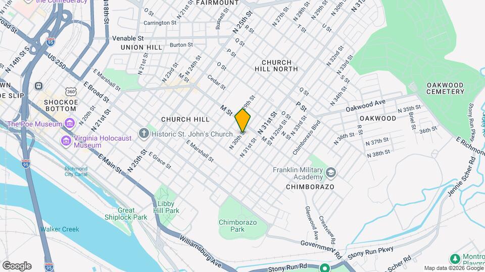 605 N 30th St Map and Location Details