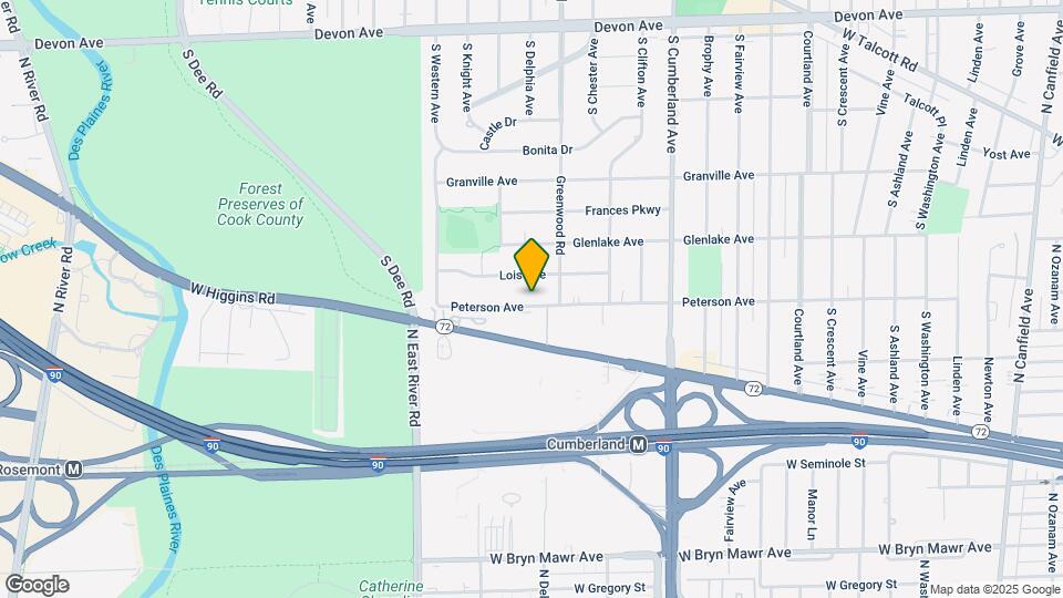 1220 Peterson Ave Map and Location Details