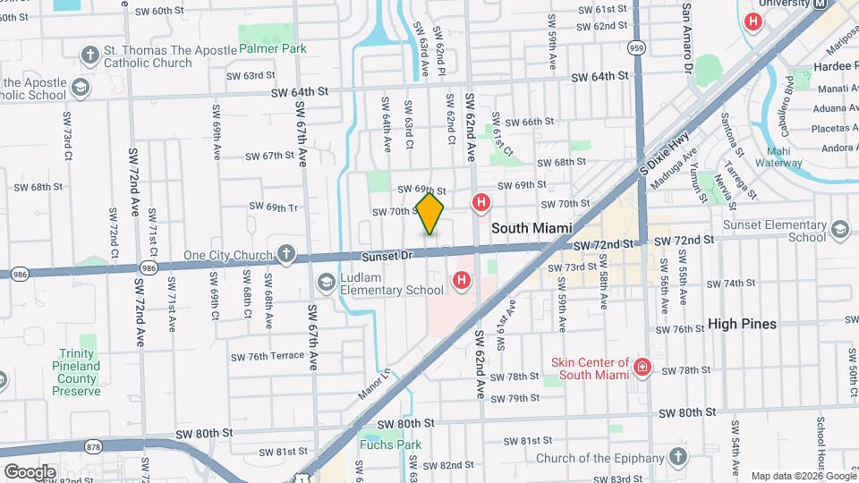 7121 SW 63rd Ave Map and Location Details