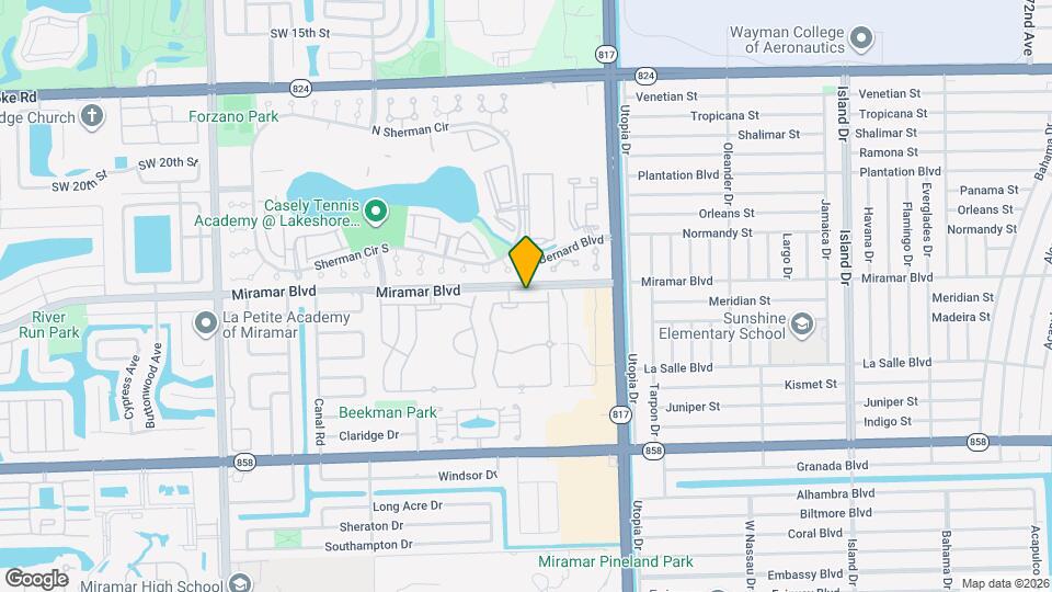 8237 SW 25th Ct Map and Location Details