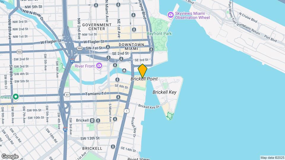 475 Brickell Ave, Unit #3808 Map and Location Details