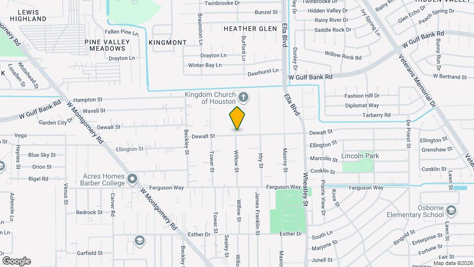 1450 Dewalt St Map and Location Details