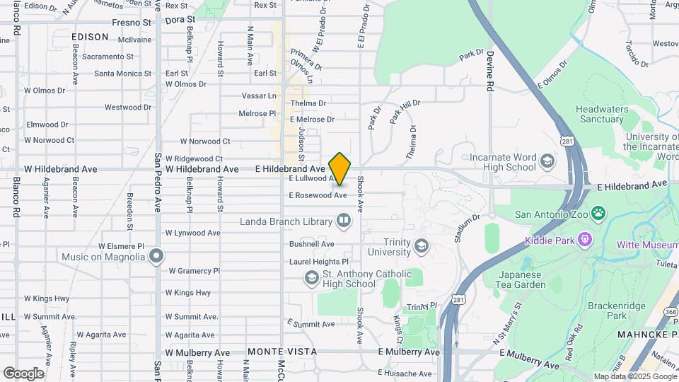 311 E Rosewood Ave Map and Location Details