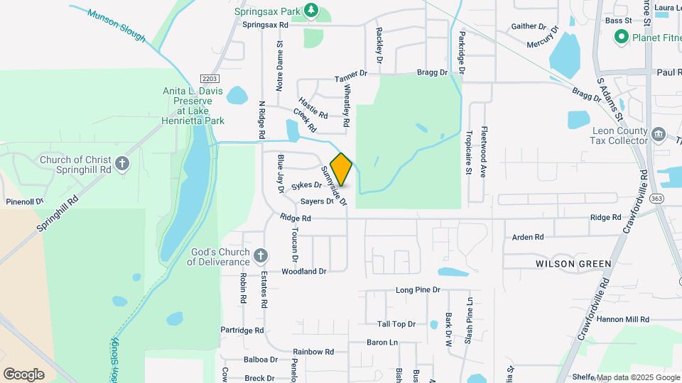 3425 Sunnyside Dr Mapa y Detalles de la Ubicación
