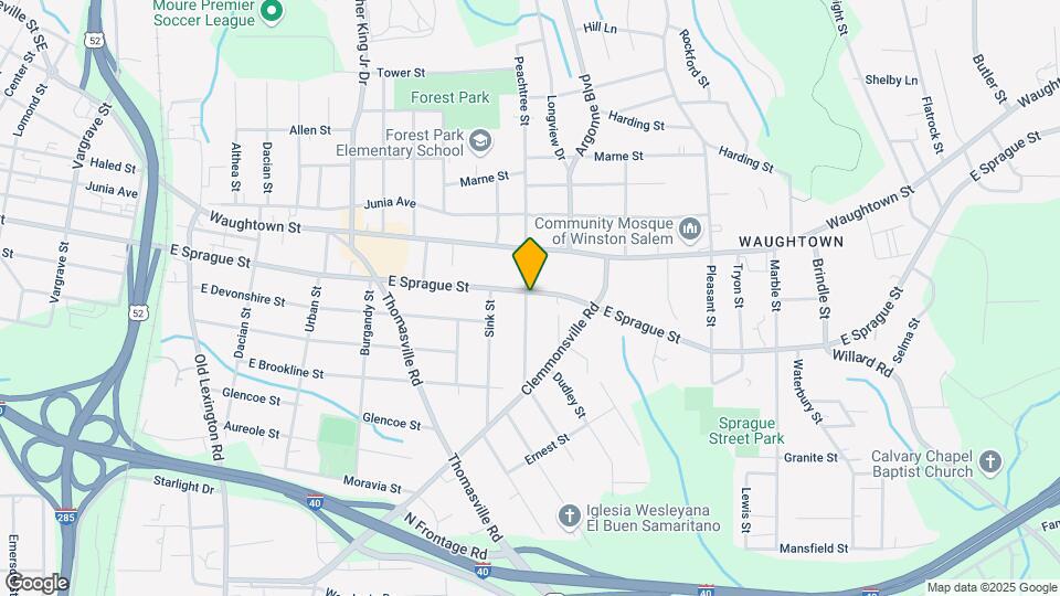 1200 E Sprague St Mapa y Detalles de la Ubicación