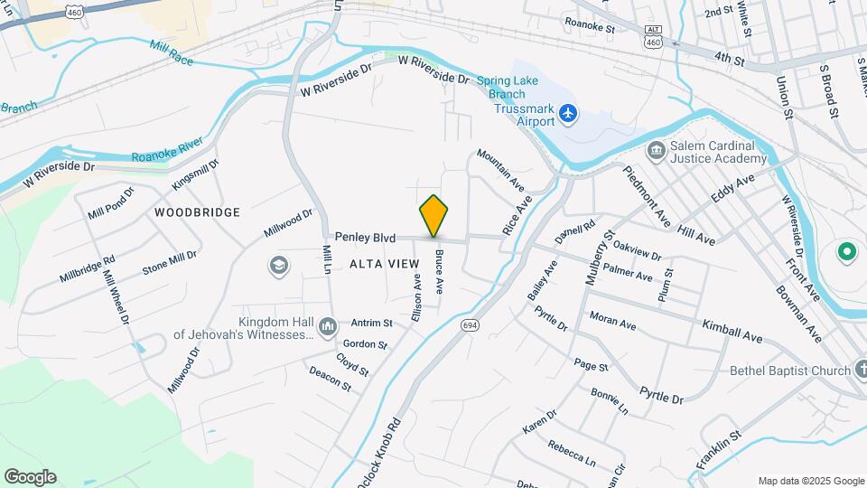 1302 Penley Blvd Map and Location Details