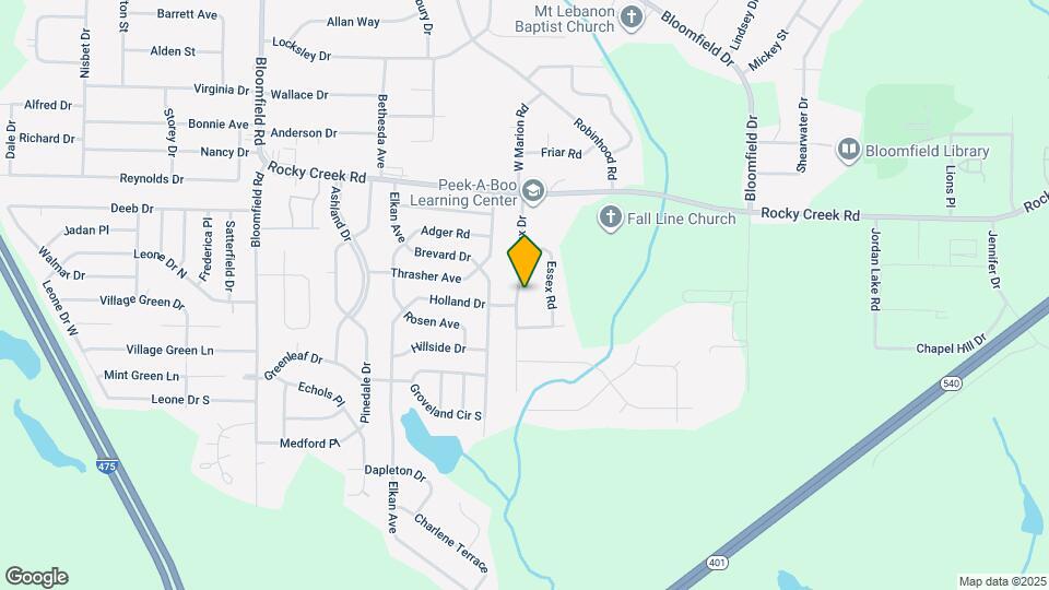 4322 Fairfax Dr Map and Location Details