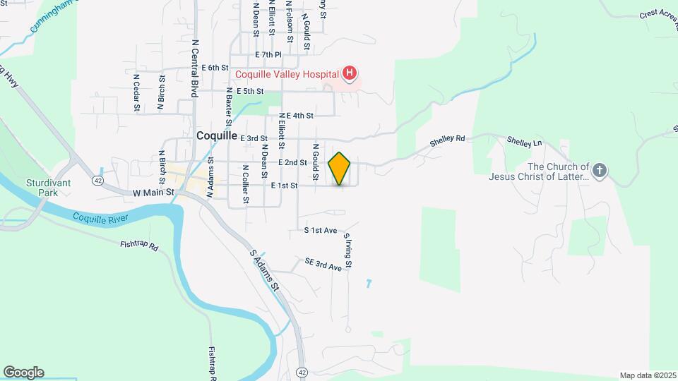 845 E 1st St Map and Location Details