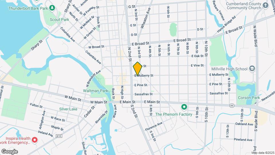 219 E Mulberry St Map and Location Details