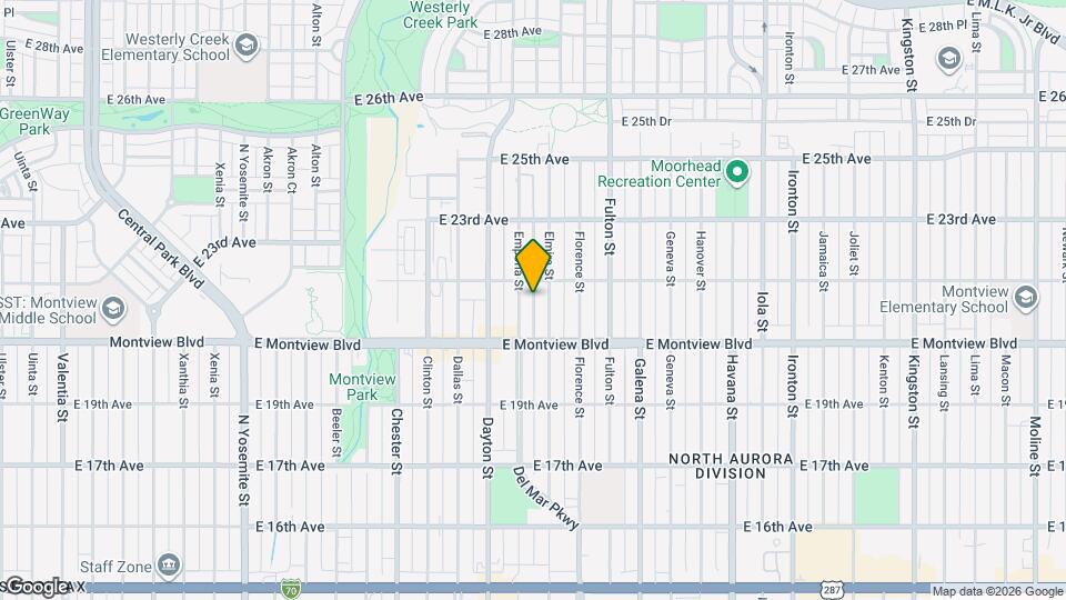 2072 Emporia St Mapa y Detalles de la Ubicación