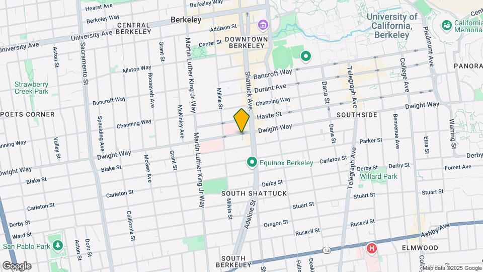 2030 Dwight Way Mapa y Detalles de la Ubicación