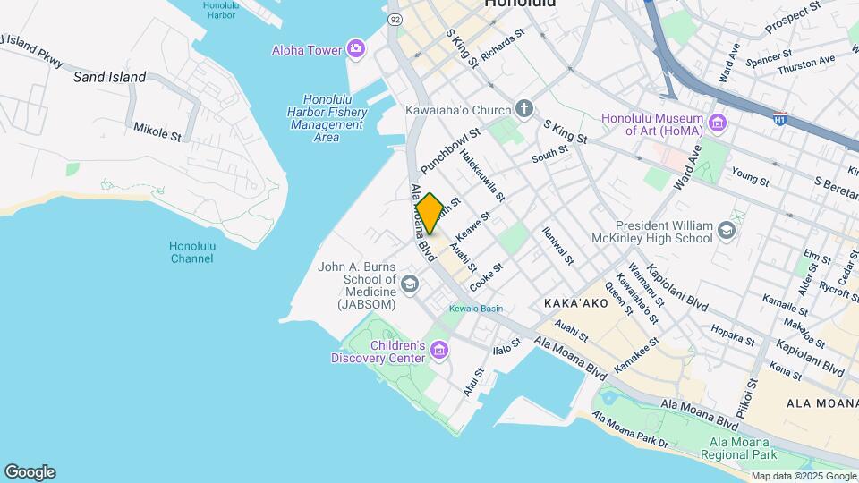 600 Ala Moana Blvd, Unit The Collection Map and Location Details
