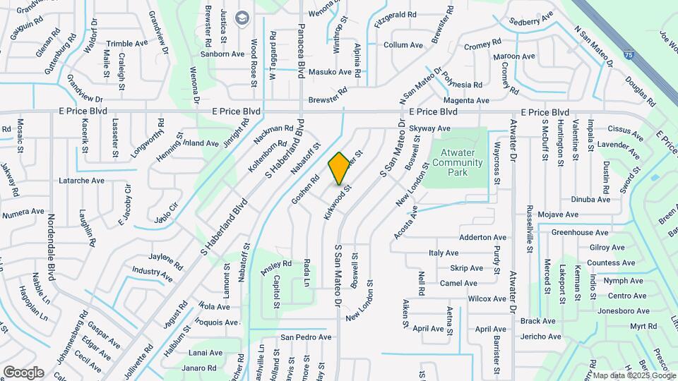 1455 Kirkwood St Map and Location Details