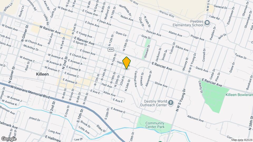 616 N 22nd St Map and Location Details