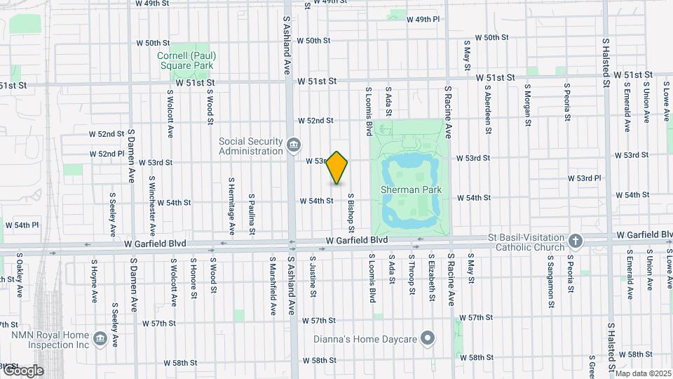 5347 S Laflin St Map and Location Details
