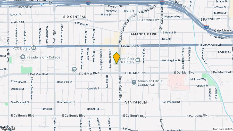 159 S Sierra Madre Blvd Map and Location Details